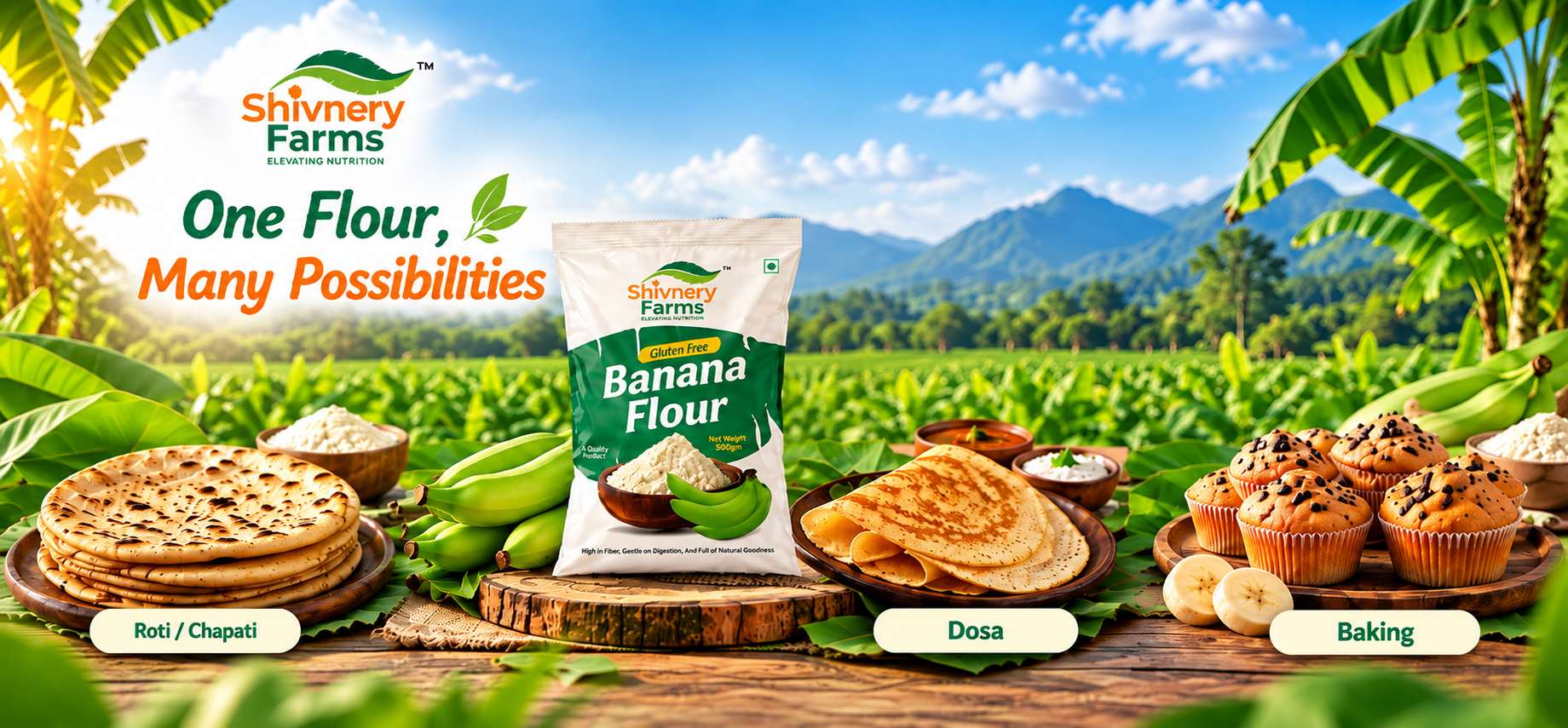 Shivnery Farms Banana Flour